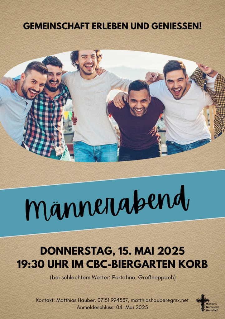Männerabend am 15. Mai 2025