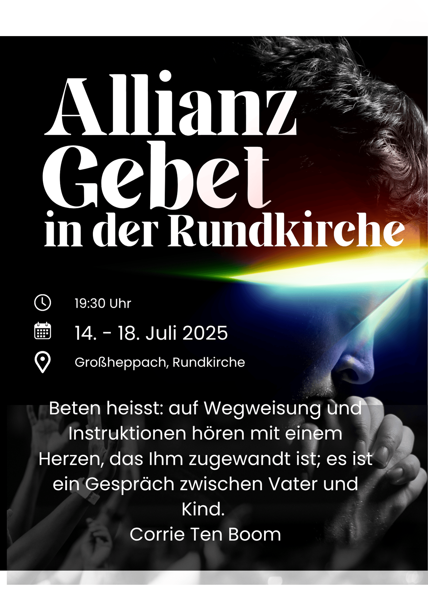 Allianz-Gebet in der Rundkirche Großheppach