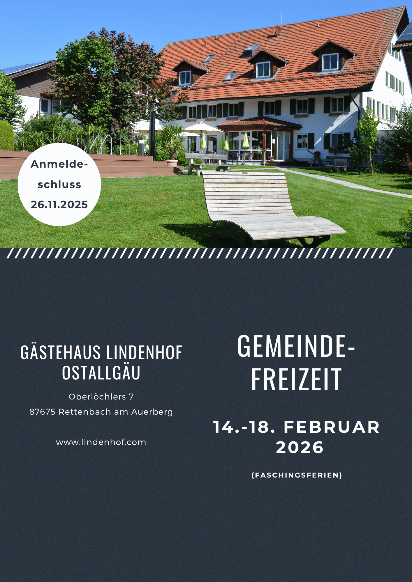 Gemeindefreizeit von 14.-18. Februar 2026