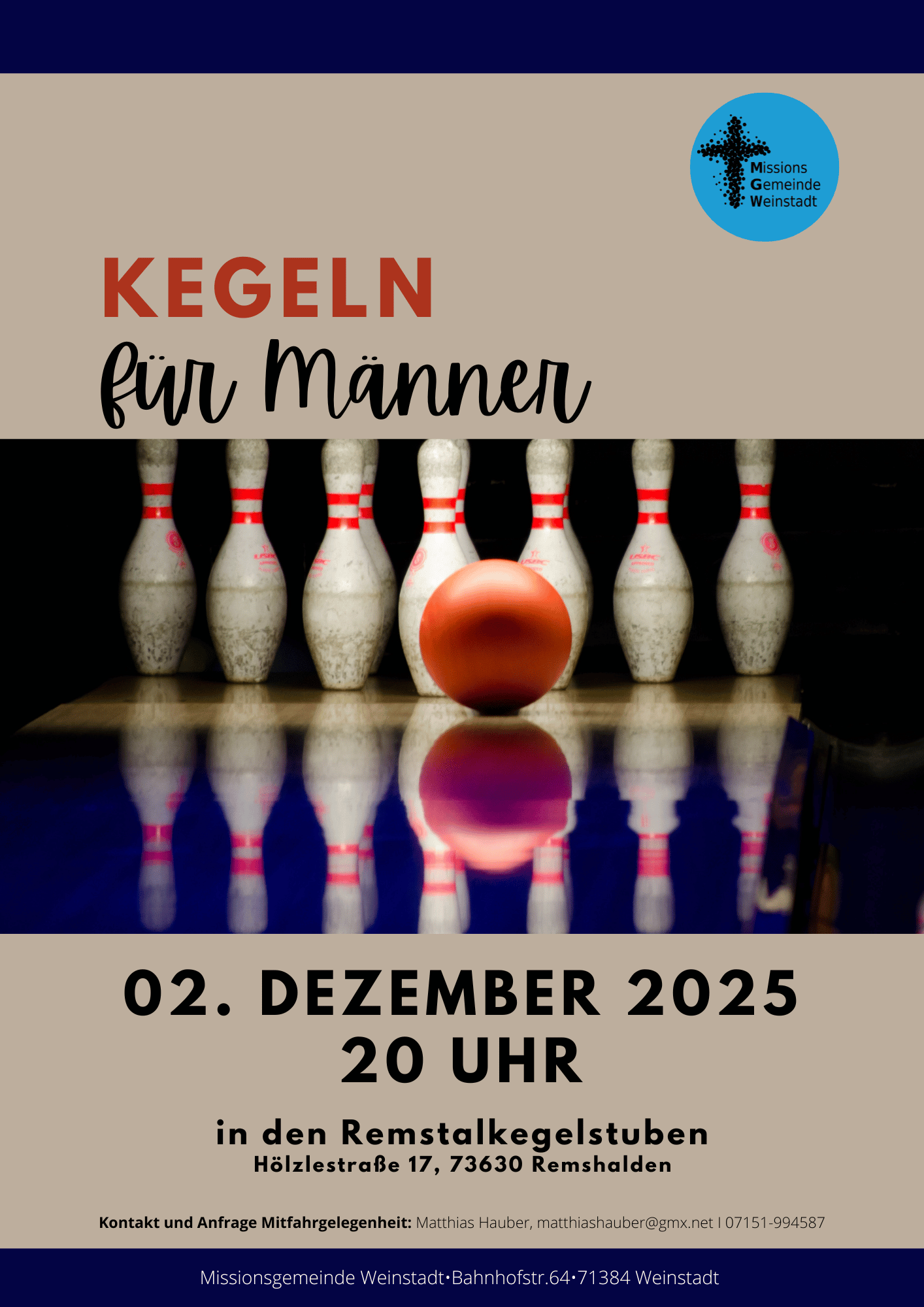 Kegelabend für Männer