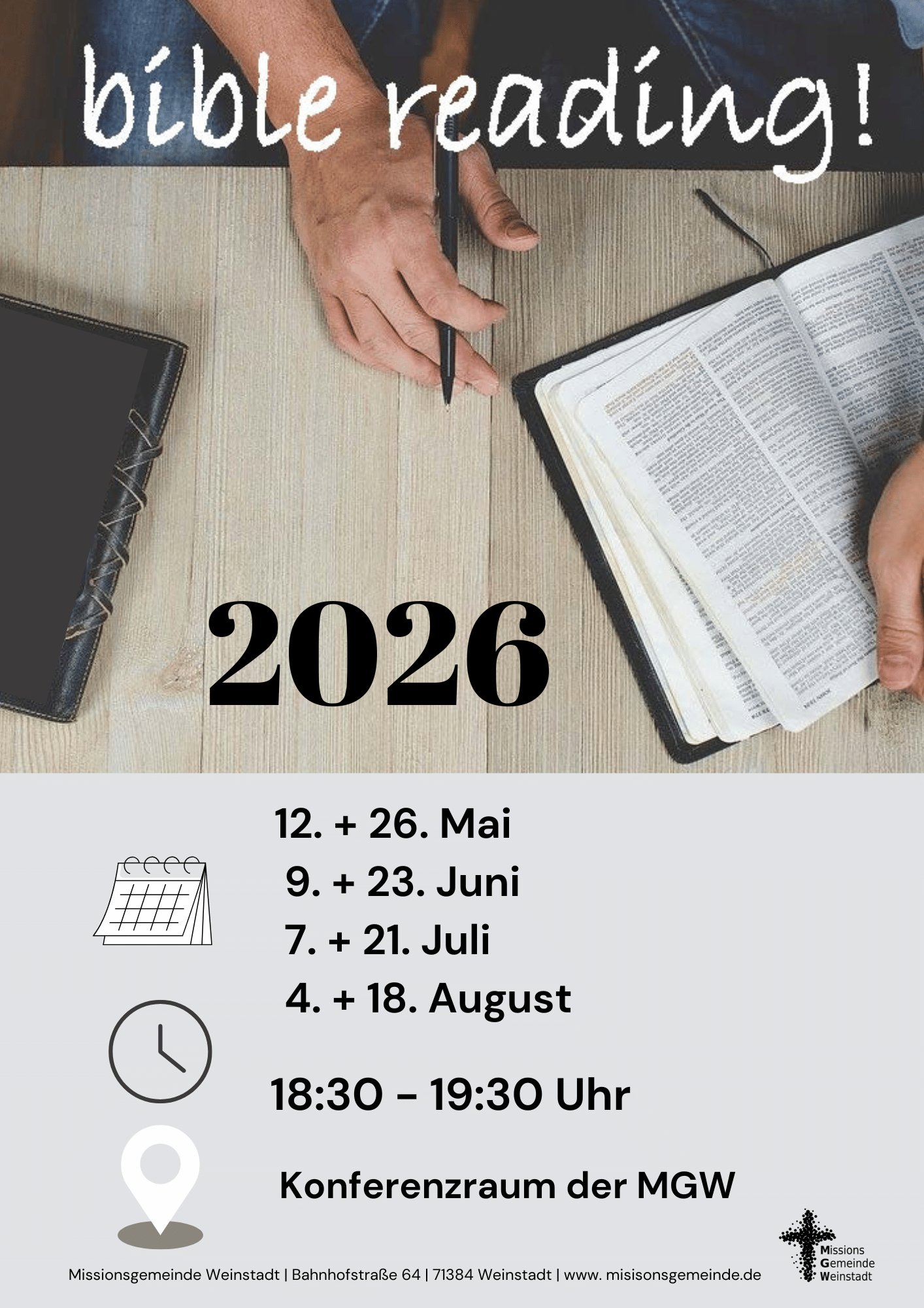 bible reading – Wir lesen gemeinsam in der Bibel – Herzlich willkommen!