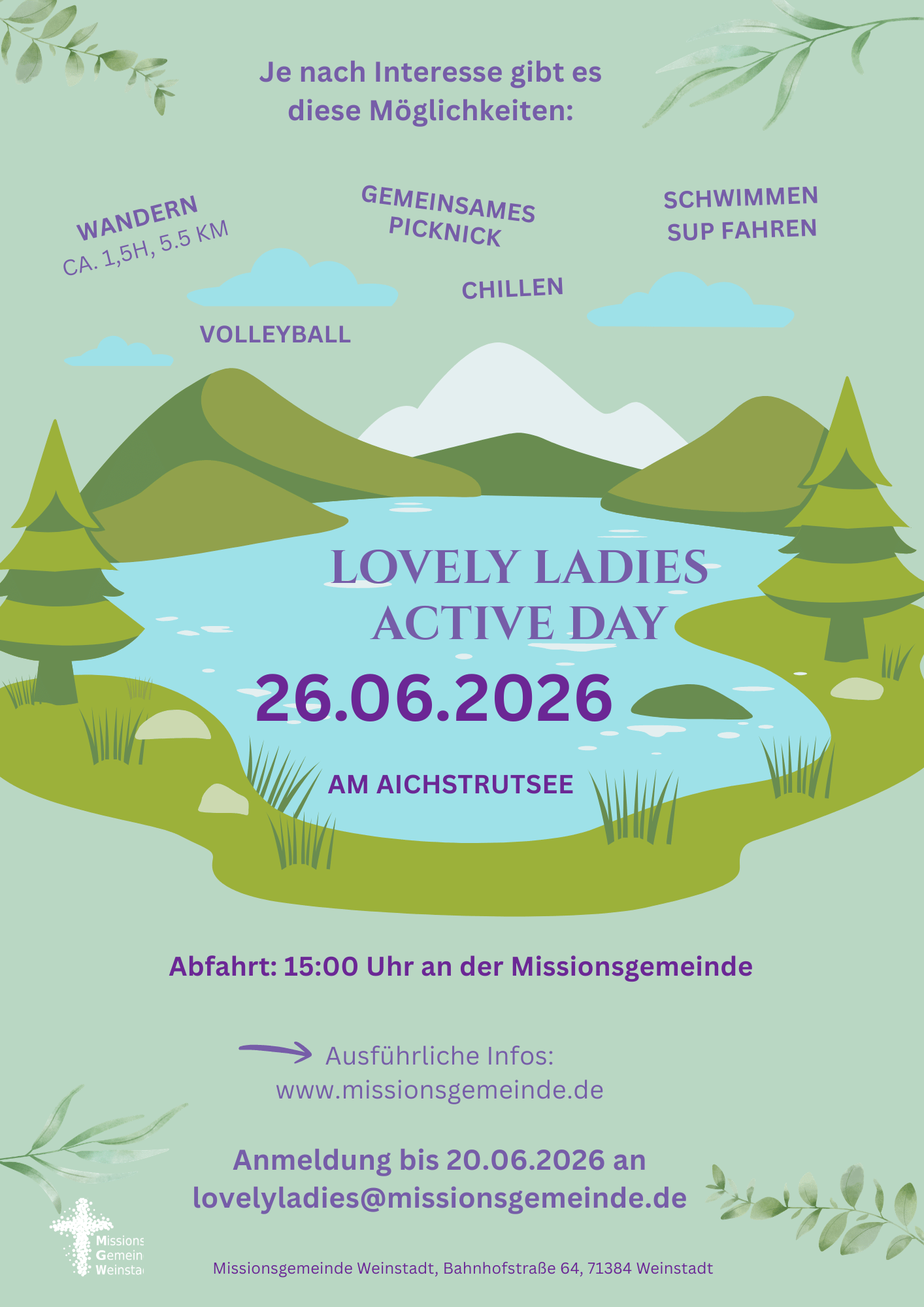 Lovely Ladies Activ Day am Fr. 26.06.26 um 14:00 Uhr – Herzliche Einladung!