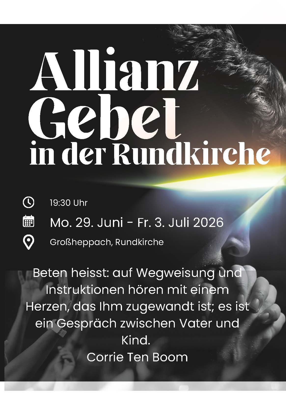 Allianz-Gebet in der Rundkirche Großheppach