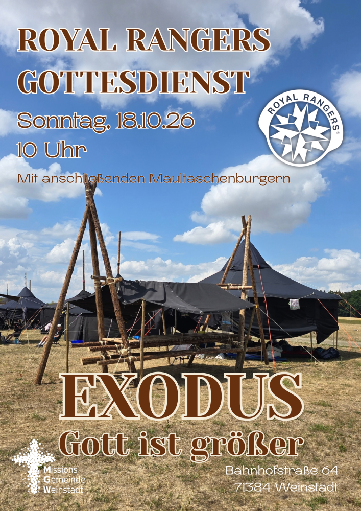 Royal Rangers Gottesdienst am 18.10.26 um 10:00 Uhr – Herzliche Einladung!